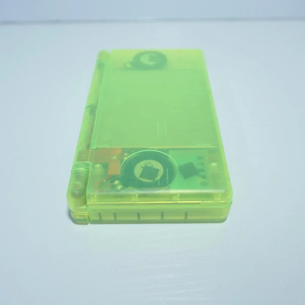 Nintendo DS Lite Transparent Clear Lime Green Handheld System with Charger